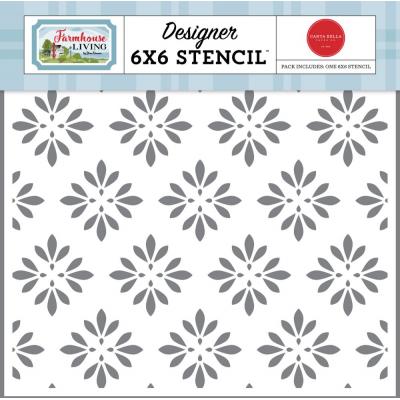 Carta Bella Farmhouse Living Stencil  - Country Floral